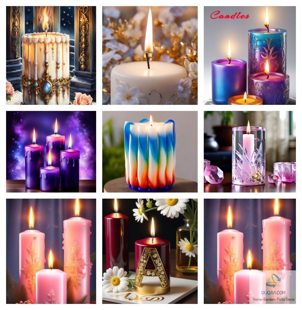 Elevate Your Space With The Warm Glow Of Our Handcrafted Candles. ✨ Light Up Your Life With Duqaa Handicrafts. #Candles #Scentedcandles 🕯️