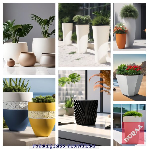 "Elevate Your Garden Game With Stunning Planters From Duqaa Handicrafts! 🌿💫 #Fibreglassbeauty #Customcreations #Greenthumb"