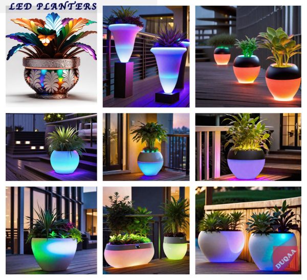 Elevate Your Space With Our Exquisite Led Planters From Duqaa Handicrafts! 🌿💡 #Leddecor #Wholesale #Duqaahandicrafts