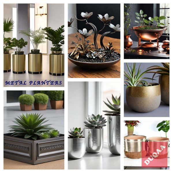 Elevate Your Garden Décor With Our Exquisite Metal Planters Collection From Duqaa Handicrafts! 🌿✨ #Planter #Metalcollection #Paintedpots