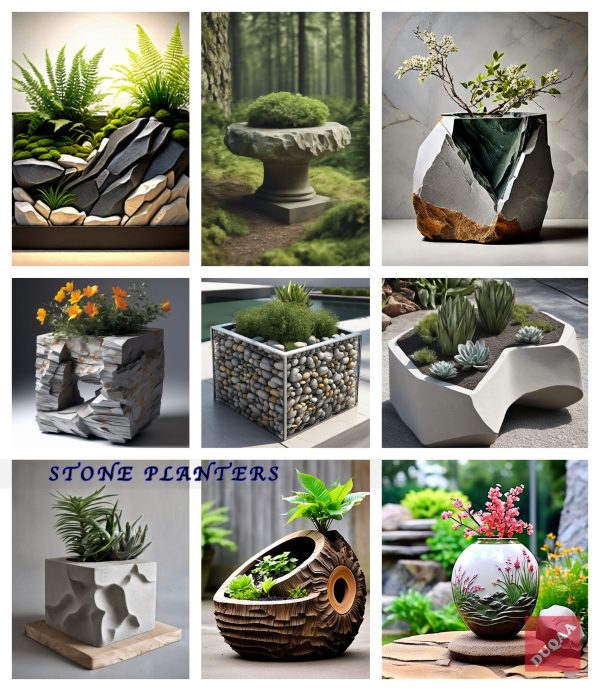 Elevate Your Garden Decor Game With The Exquisite Stone Planters From Duqaa Handicrafts! 🌿✨ #Planters #Stone #Gardendecor #Duqaahandicrafts